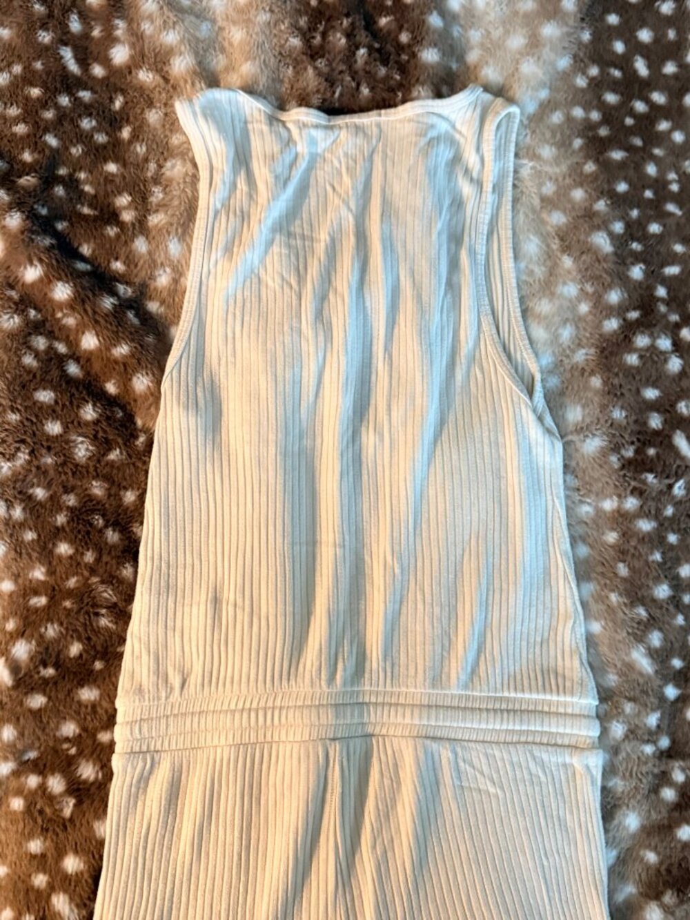 Beyond Yoga Jetsetter Ivory Cream Sleeveless V Neck Flare Jumpsuit Size S - Picture 3 of 6
